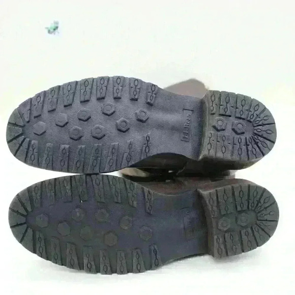 LL Bean Women's Brown Leather Rustic Harness Riding Boots Size US 6 M - Picture 11 of 12